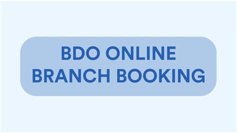 bdo online schedule appointment